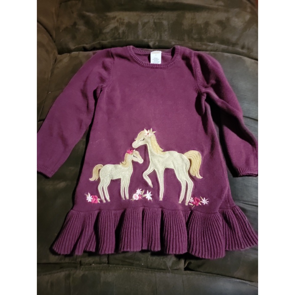 Gymboree plum‎ pony horse dress size 3t